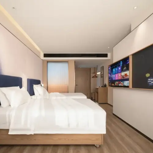 Deluxe Twin Room (Deep Memory Pillow, Zero-Pressure Mattress, Whole-House Smart Control, Mini Refrigerator)