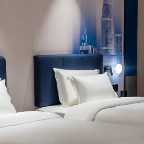 Deluxe Twin Room (Deep Memory Pillow, Zero-Pressure Mattress, Whole-House Smart Control, Mini Refrigerator)
