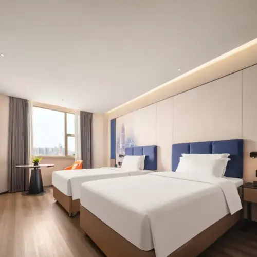 Deluxe Twin Room (Deep Memory Pillow, Zero-Pressure Mattress, Whole-House Smart Control, Mini Refrigerator)
