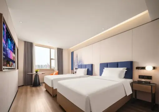 Deluxe Twin Room (Deep Memory Pillow, Zero-Pressure Mattress, Whole-House Smart Control, Mini Refrigerator)