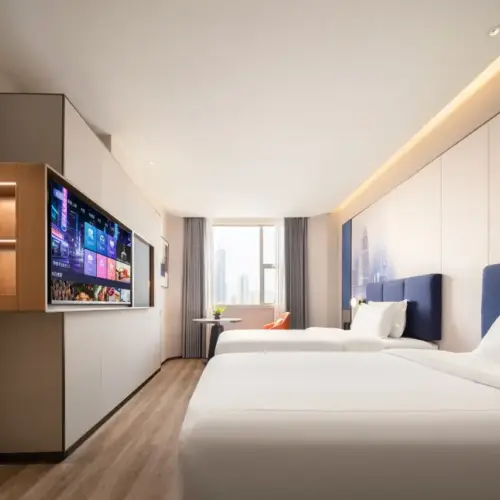 Deluxe Twin Room (Deep Memory Pillow, Zero-Pressure Mattress, Whole-House Smart Control, Mini Refrigerator)