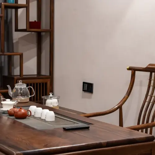 Executive Business Suite (Living Room Large Screen Projection + Zero-Pressure Mattress + Chinese Tea Table + Mini Refrigerator)