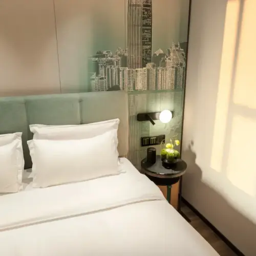 Executive Business Suite (Living Room Large Screen Projection + Zero-Pressure Mattress + Chinese Tea Table + Mini Refrigerator)
