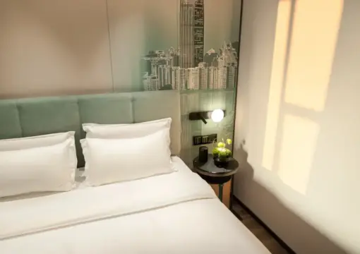 Executive Business Suite (Living Room Large Screen Projection + Zero-Pressure Mattress + Chinese Tea Table + Mini Refrigerator)