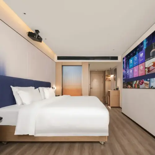 Hollywood Audio-Visual Super Queen Room (Large Screen Projection + Smart Voice Control + Private Refrigerator)