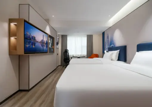 Light Luxury Twin Room (Deep Memory Pillow | Zero-Pressure Mattress + Whole-House Smart Control + Mini Refrigerator)