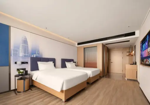 Light Luxury Twin Room (Deep Memory Pillow | Zero-Pressure Mattress + Whole-House Smart Control + Mini Refrigerator)